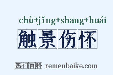 触景伤怀是什么意思的图片